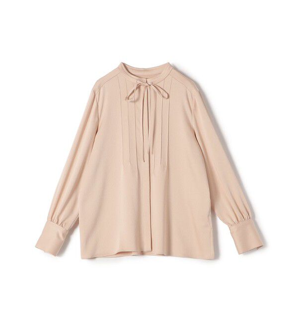 SHIPS for women「〈手洗い可能〉ハンマー サテン ピンタック ブラウス」|シャツ・ブラウス|