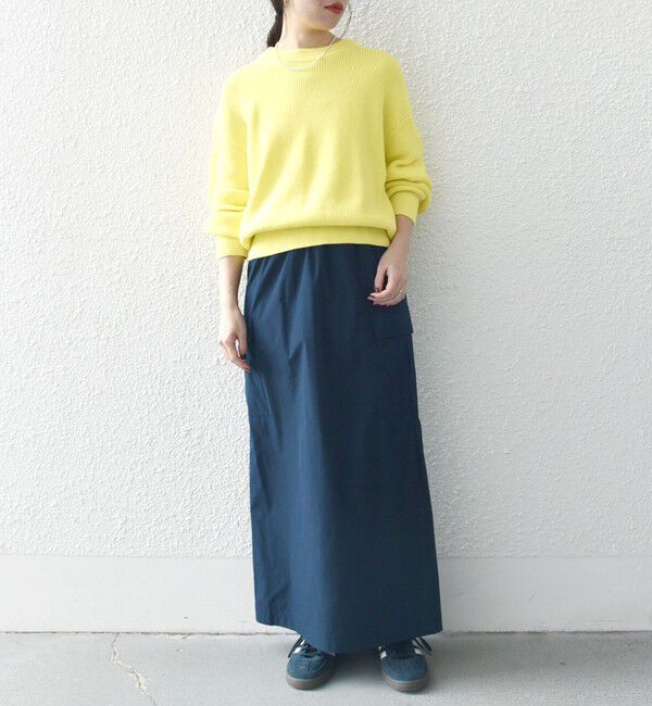 SHIPS any「SHIPS any:〈手洗い可能〉アゼ コンパクト クルーネック ニット プルオーバー」|ニット・セーター|