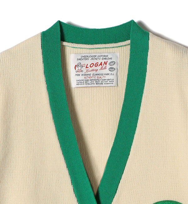 SHIPS for women「【SHIPS別注】LOGAN KNITTING MILLS: Vネック パッチ カーディガン」|カーディガン|