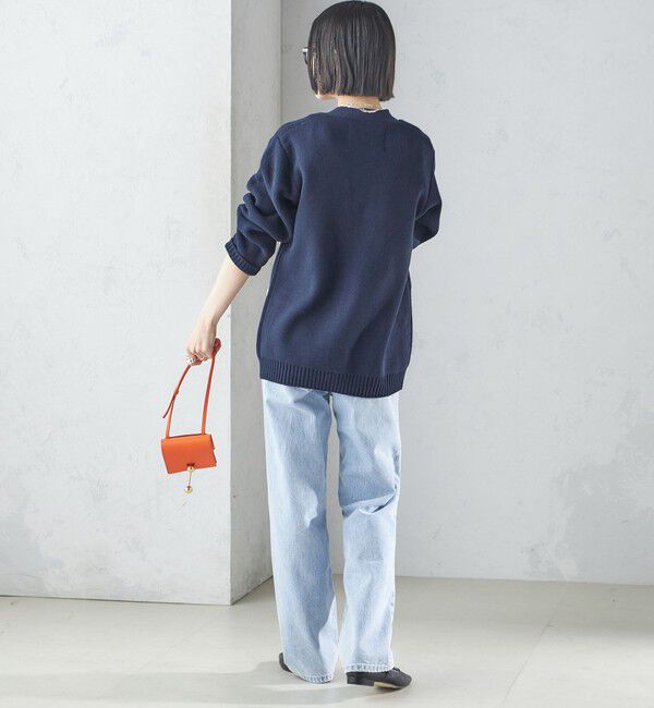 SHIPS for women「【SHIPS別注】LOGAN KNITTING MILLS: Vネック パッチ カーディガン」|カーディガン|