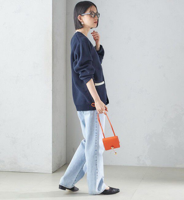 SHIPS for women「【SHIPS別注】LOGAN KNITTING MILLS: Vネック パッチ カーディガン」|カーディガン|