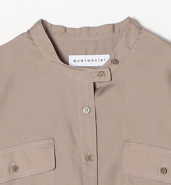 quaranciel「quaranciel:〈手洗い可能〉ドレッシー ワーク ポケット シャツ」|シャツ・ブラウス|