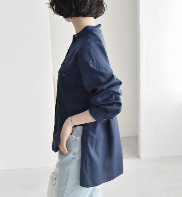 quaranciel「quaranciel:〈手洗い可能〉ドレッシー ワーク ポケット シャツ」|シャツ・ブラウス|