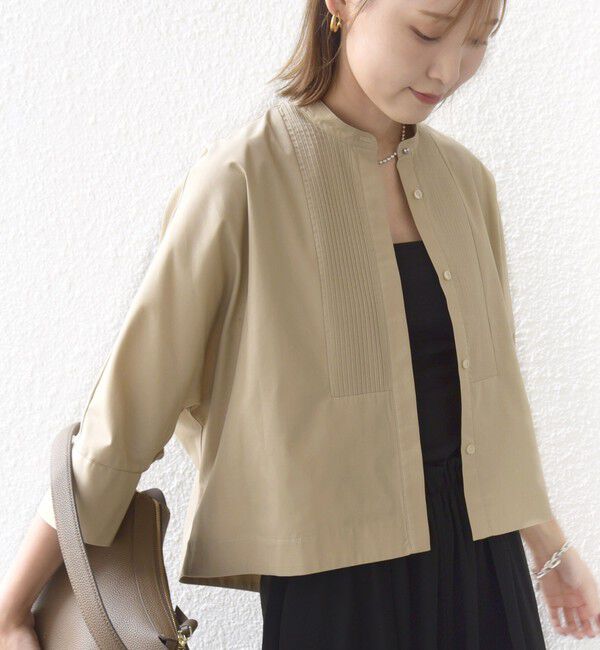 SHIPS for women「〈手洗い可能〉ピンタック 羽織 シャツ」|シャツ・ブラウス|