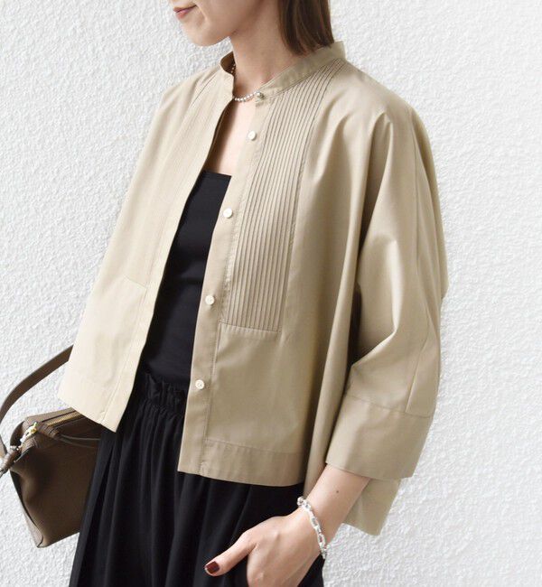 SHIPS for women「〈手洗い可能〉ピンタック 羽織 シャツ」|シャツ・ブラウス|