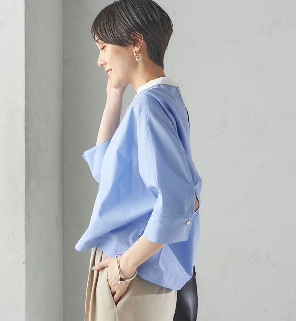 SHIPS for women「〈手洗い可能〉ピンタック 羽織 シャツ」|シャツ・ブラウス|