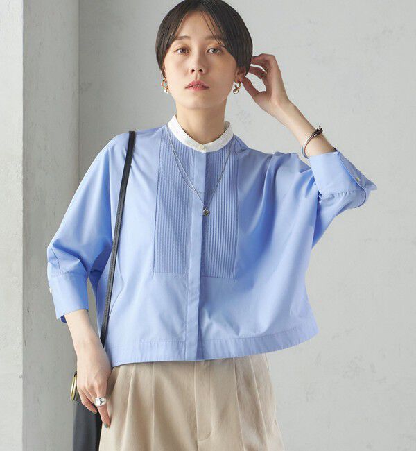 SHIPS for women「〈手洗い可能〉ピンタック 羽織 シャツ」|シャツ・ブラウス|