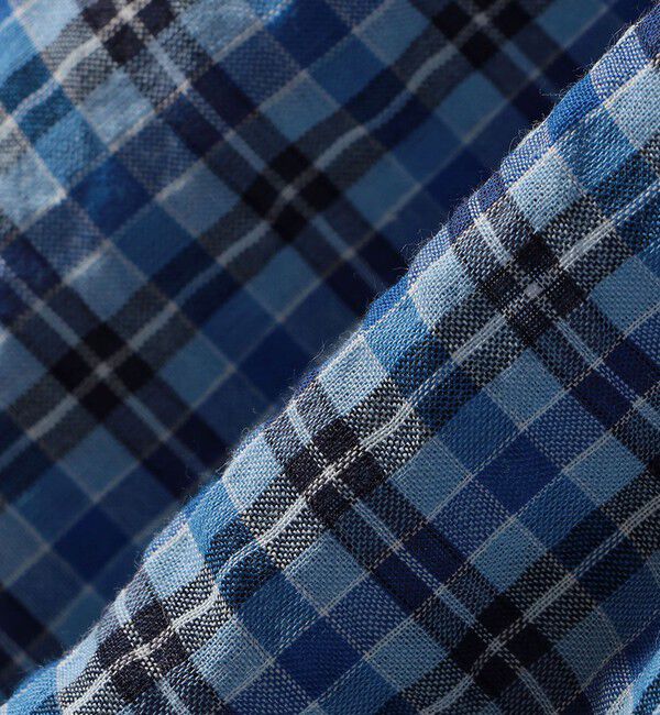 SHIPS for women「〈手洗い可能〉DEVEAUX サッカー チェック リボン ブラウス」|シャツ・ブラウス|