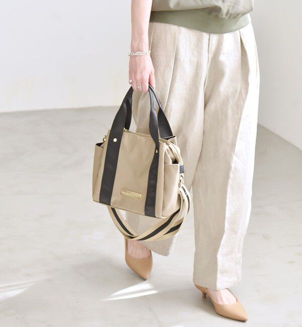 quaranciel「quaranciel: 2way 8ポケット ライン ショルダー バッグ」|ショルダー・メッセンジャー|