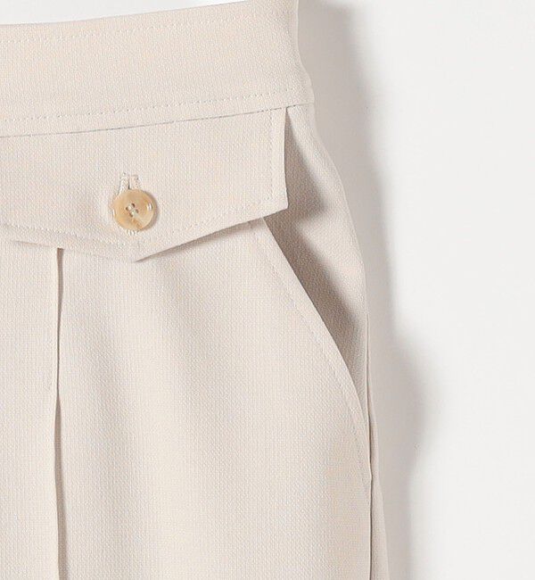 quaranciel「quaranciel: フラップ デザイン センター シーム セミ ワイド パンツ（セットアップ対応）」|その他|