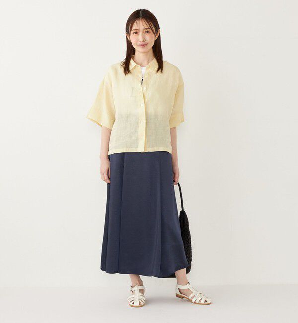 SHIPS Colors 「SHIPS Colors:〈洗濯機可能〉ユーロリネン (EURO Linen) ボクシー シャツ◇」|シャツ・ブラウス|
