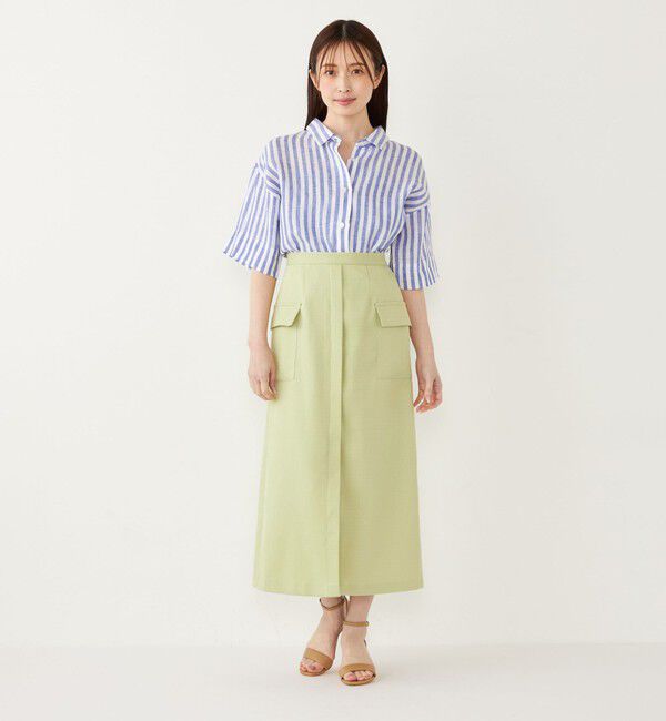 SHIPS Colors 「SHIPS Colors:〈洗濯機可能〉ユーロリネン (EURO Linen) ボクシー シャツ◇」|シャツ・ブラウス|