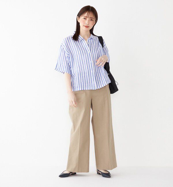 SHIPS Colors 「SHIPS Colors:〈洗濯機可能〉ユーロリネン (EURO Linen) ボクシー シャツ◇」|シャツ・ブラウス|