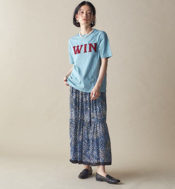 SHIPS for women「SHIPS NINE CASE:〈洗濯機可能〉パッチワーク ロゴ TEE」|Tシャツ・カットソー|