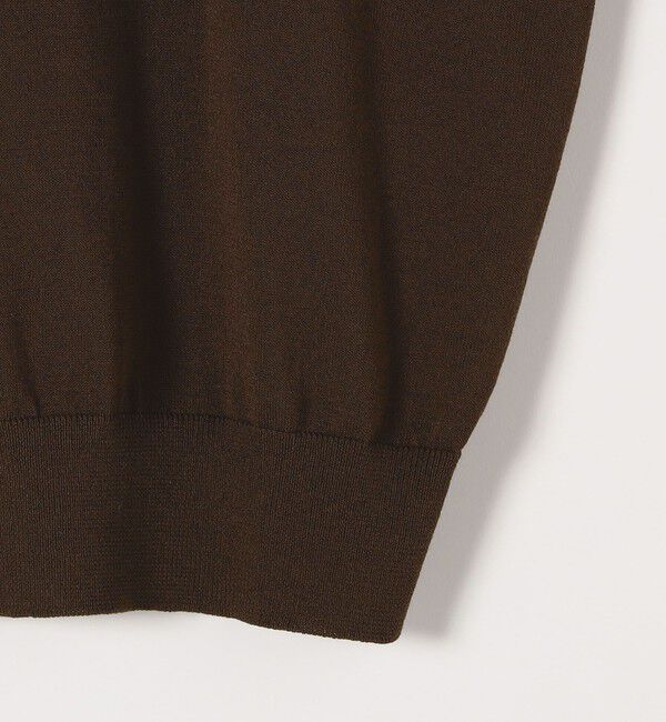 quaranciel「quaranciel:〈接触冷感〉フレンチスリーブ ベーシック シアー ニット プルオーバー」|ニット・セーター|