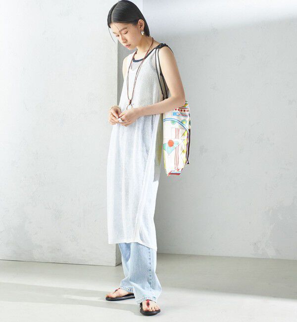 SHIPS for women「〈手洗い可能〉前後 2WAY イタリアン シアー リネン ワンピース」|ワンピース|