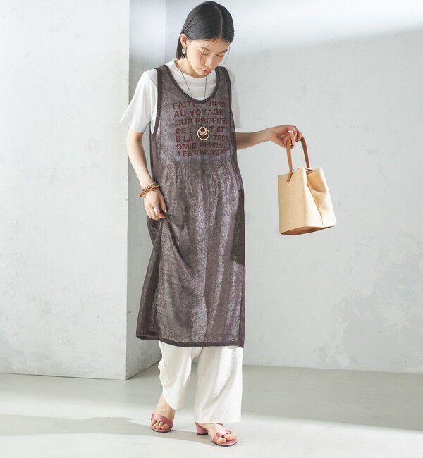 SHIPS for women「〈手洗い可能〉前後 2WAY イタリアン シアー リネン ワンピース」|ワンピース|