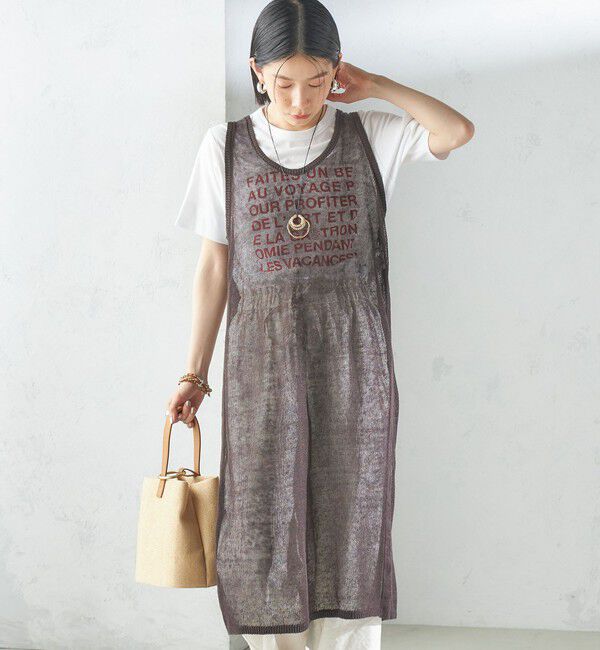 SHIPS for women「〈手洗い可能〉前後 2WAY イタリアン シアー リネン ワンピース」|ワンピース|