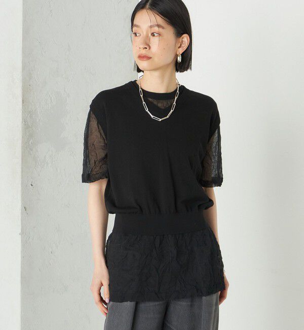 SHIPS for women「Wai＋:〈手洗い可能〉Vネック ベスト」|ニット・セーター|