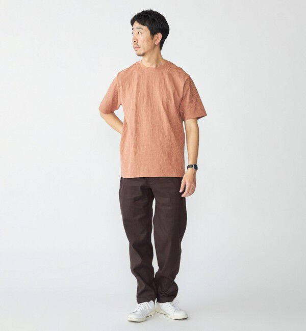 SHIPS「SHIPS: リンクス ジャカード リーフ Tシャツ」|Tシャツ・カットソー|