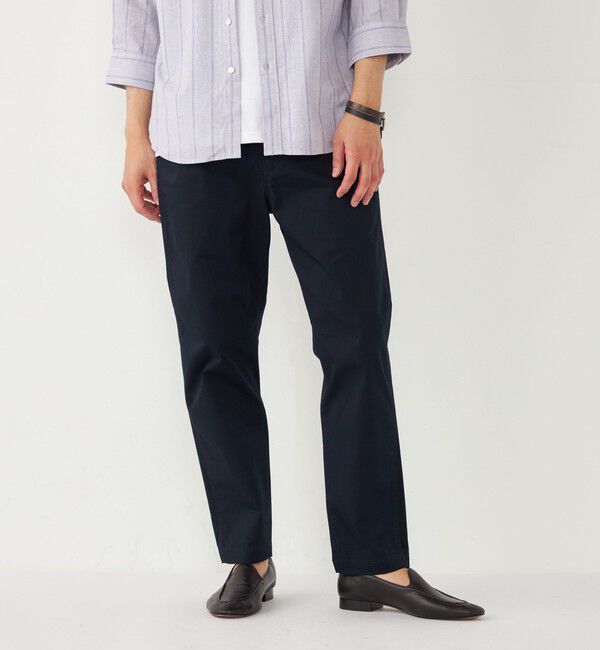 SHIPS Colors 「SHIPS Colors:〈洗濯機可能〉テーパード アンクル チノ パンツ」|チノ|ネイビー