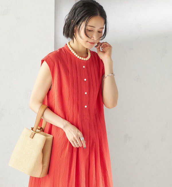 SHIPS for women「〈手洗い可能〉ACAR リップル タック ワンピース」|ワンピース|