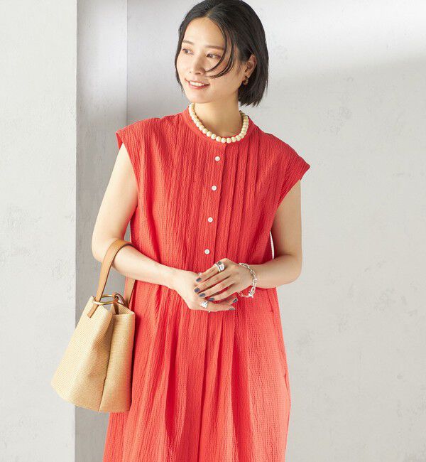 SHIPS for women「〈手洗い可能〉ACAR リップル タック ワンピース」|ワンピース|