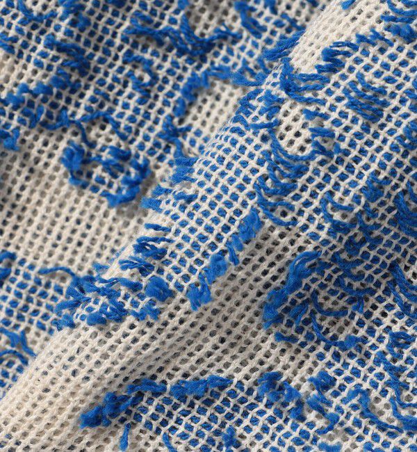 SHIPS any「SHIPS any:〈手洗い可能〉メッシュ ジャカード カフタン スキッパー ブラウス」|シャツ・ブラウス|