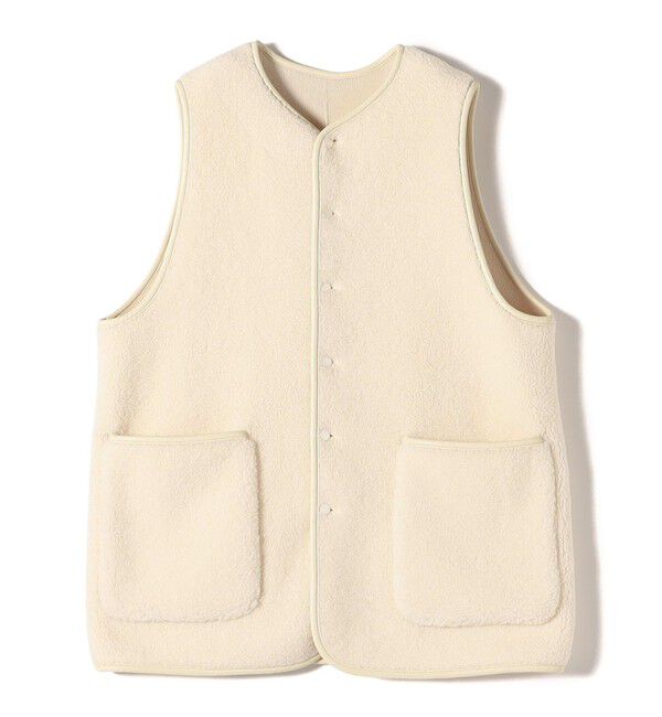 SHIPS for women「〈手洗い可能〉ボア フリース リバーシブル ベスト」|ベスト・ジレ|