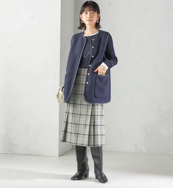 SHIPS for women「〈手洗い可能〉ボア フリース リバーシブル ベスト」|ベスト・ジレ|