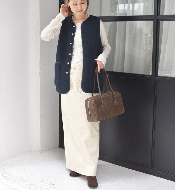 SHIPS for women「〈手洗い可能〉ボア フリース リバーシブル ベスト」|ベスト・ジレ|