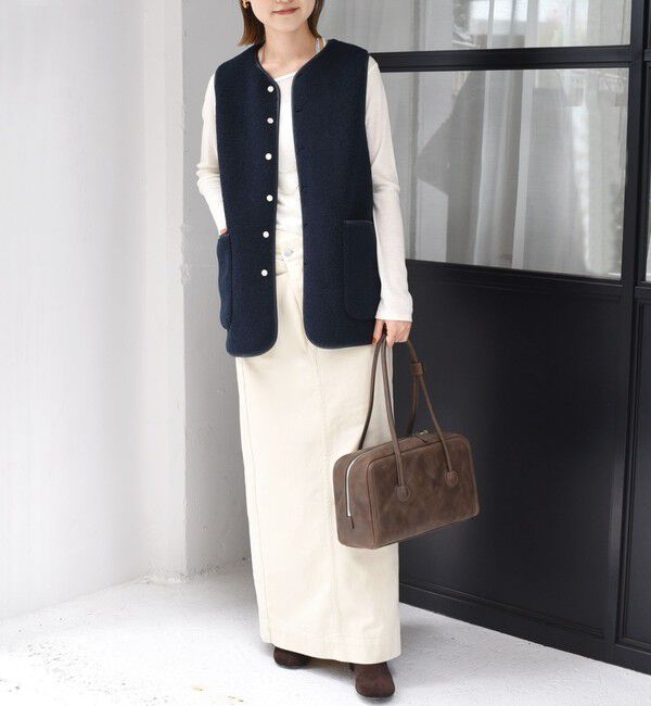 SHIPS for women「〈手洗い可能〉ボア フリース リバーシブル ベスト」|ベスト・ジレ|