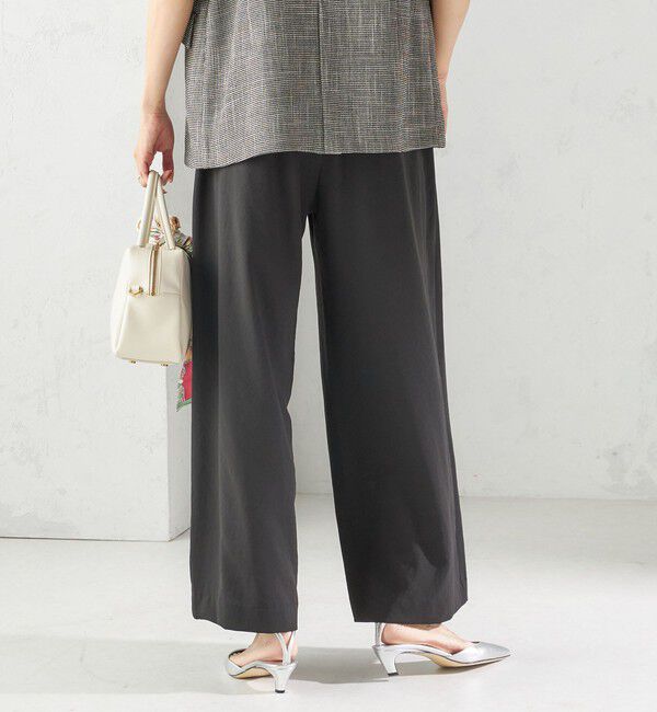 SHIPS for women「〈手洗い可能〉ドット / 無地 タック ギャザー ワイド パンツ」|その他|