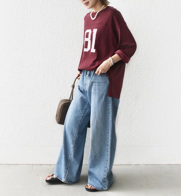 SHIPS for women「【SHIPS別注】81BRANCA:ナンバリング TEE」|Tシャツ・カットソー|