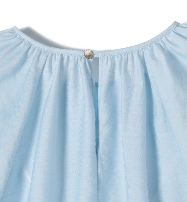 SHIPS for women「〈手洗い可能〉シアー バンブー ギャザー ブラウス」|シャツ・ブラウス|