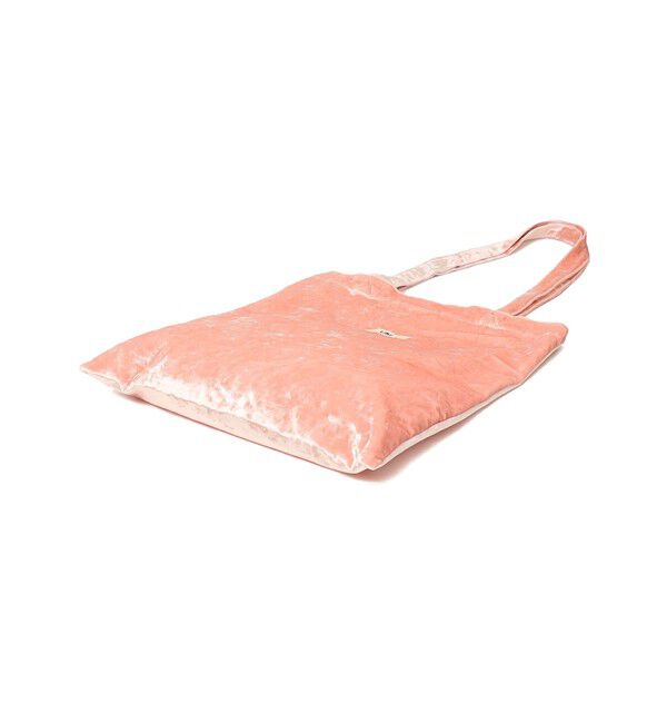 SHIPS for women「【SHIPS別注/PINK RIBBONチャリティー】Uhr: ポリエステル ベロア トート バッグ」|トートバッグ|