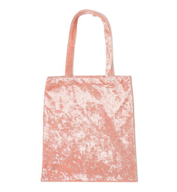 SHIPS for women「【SHIPS別注/PINK RIBBONチャリティー】Uhr: ポリエステル ベロア トート バッグ」|トートバッグ|