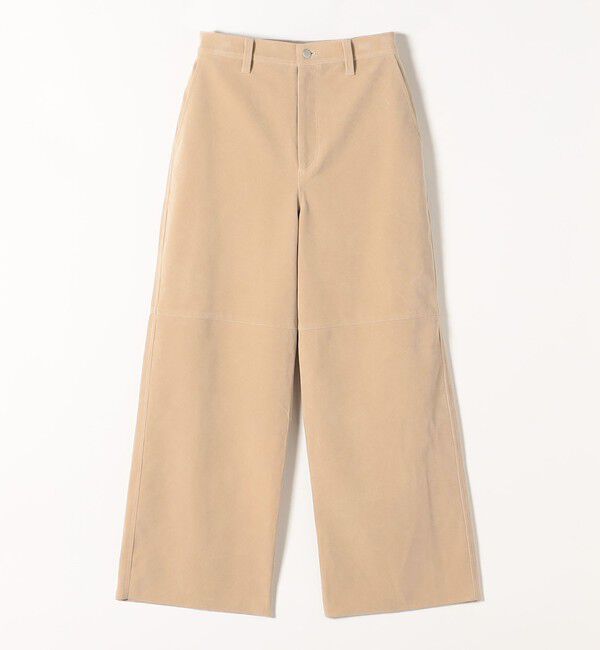 quaranciel「quaranciel:〈洗濯機可能〉ポリエステル スエード ワイド パンツ」|その他|