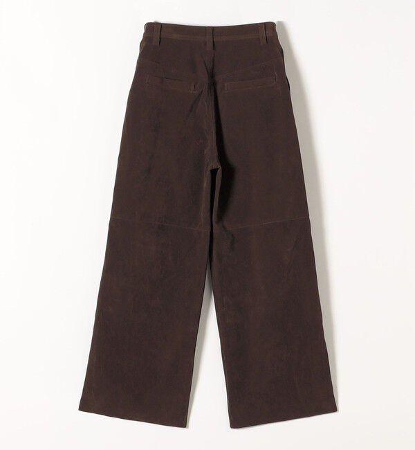 quaranciel「quaranciel:〈洗濯機可能〉ポリエステル スエード ワイド パンツ」|その他|