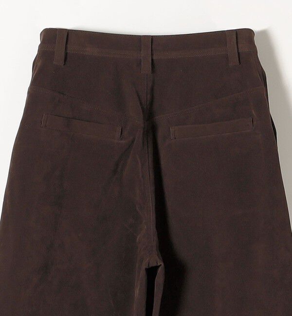 quaranciel「quaranciel:〈洗濯機可能〉ポリエステル スエード ワイド パンツ」|その他|