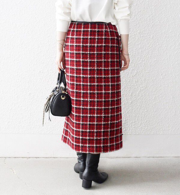 SHIPS any「SHIPS any: ブロック ツイード タイト スカート」|スカート|