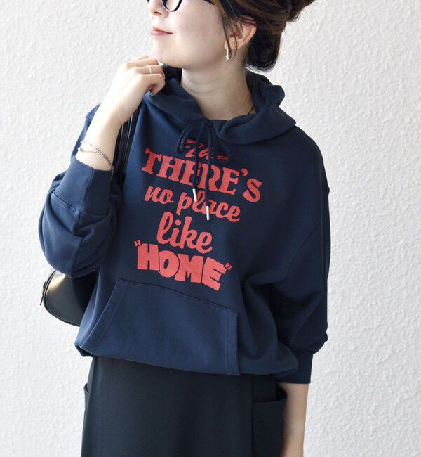 SHIPS any「《一部追加予約》【SHIPS any別注】THE KNiTS:〈洗濯機可能〉ロゴプリント フーディー パーカー」|パーカー|