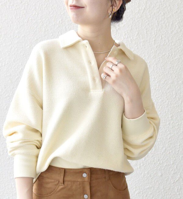 SHIPS any「SHIPS any:〈手洗い可能〉サカリバ コンパクト ポロシャツ プルオーバー」|ポロシャツ|