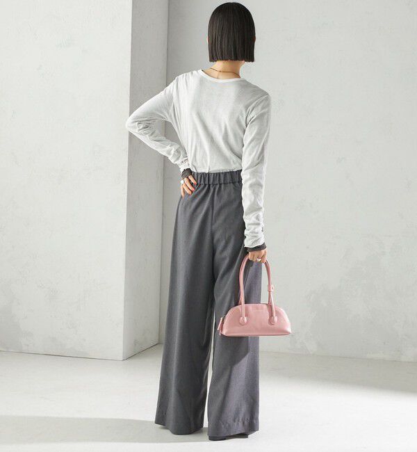 SHIPS for women「〈手洗い可能〉ソフィー ツイル ストレッチ ポケット デザイン パンツ」|スラックス|