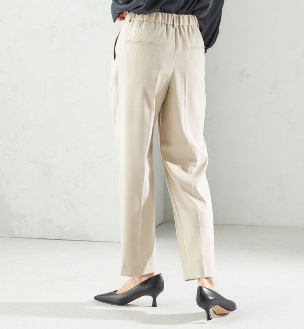 SHIPS for women「〈手洗い可能〉DELEGANT テーパード パンツ（セットアップ対応）」|スラックス|
