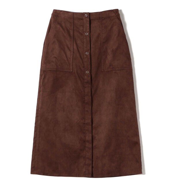 SHIPS Colors 「SHIPS Colors:フェイクスエード（ポリエステル）スカート◇」|台形|