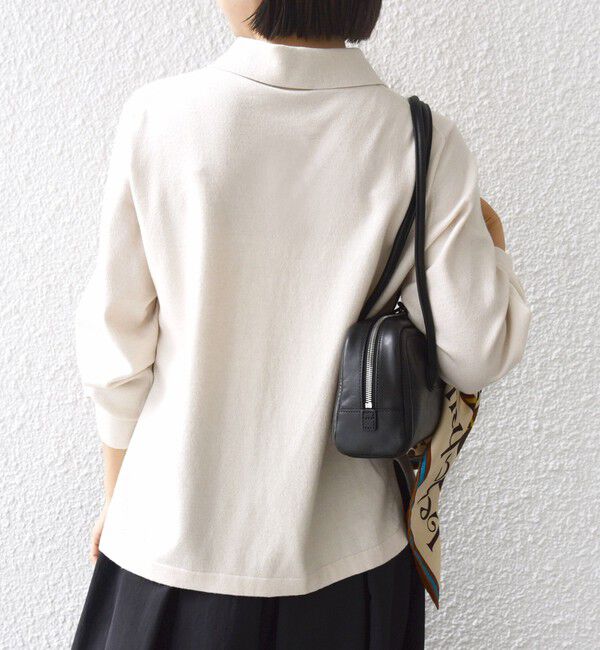 SHIPS for women「【WEB限定】〈手洗い可能〉ビーズ 刺しゅう 襟付 ニット カーディガン」|カーディガン|