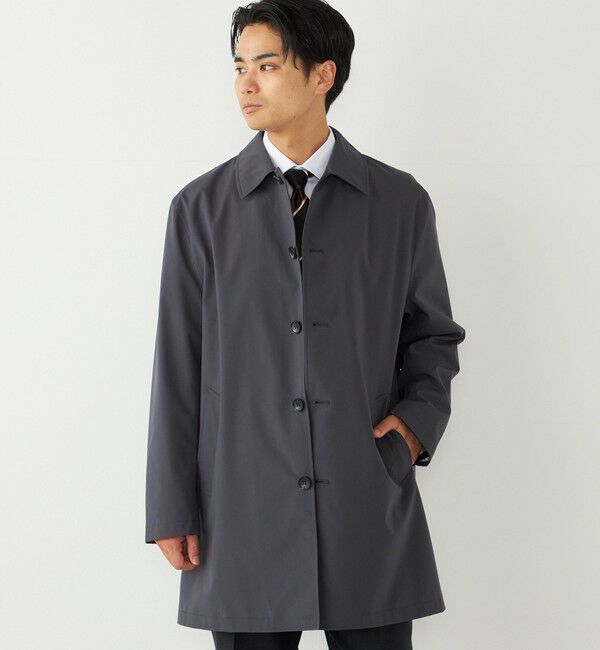 SHIPS Colors 「《一部追加予約》SHIPS Colors:〈撥水・防風〉ステンカラー コート◆」|ステンカラーコート|ダークグレー