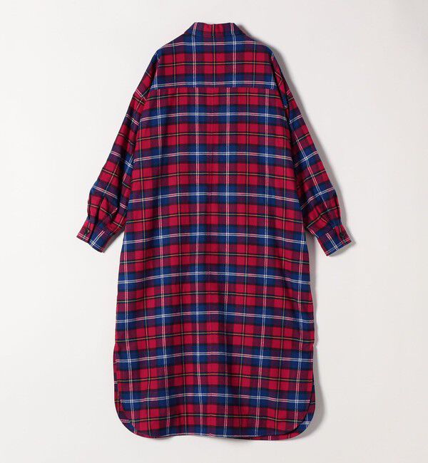 SHIPS any「SHIPS any:〈洗濯機可能〉タータン チェック ロング シャツ ワンピース」|ワンピース|