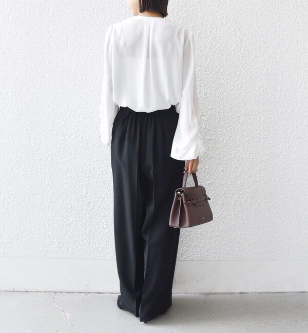 SHIPS for women「【SHIPS別注】troisiemeCHACO: 〈手洗い可能〉ラッフル フリル ブラウス（セレモニー対応可）」|シャツ・ブラウス|